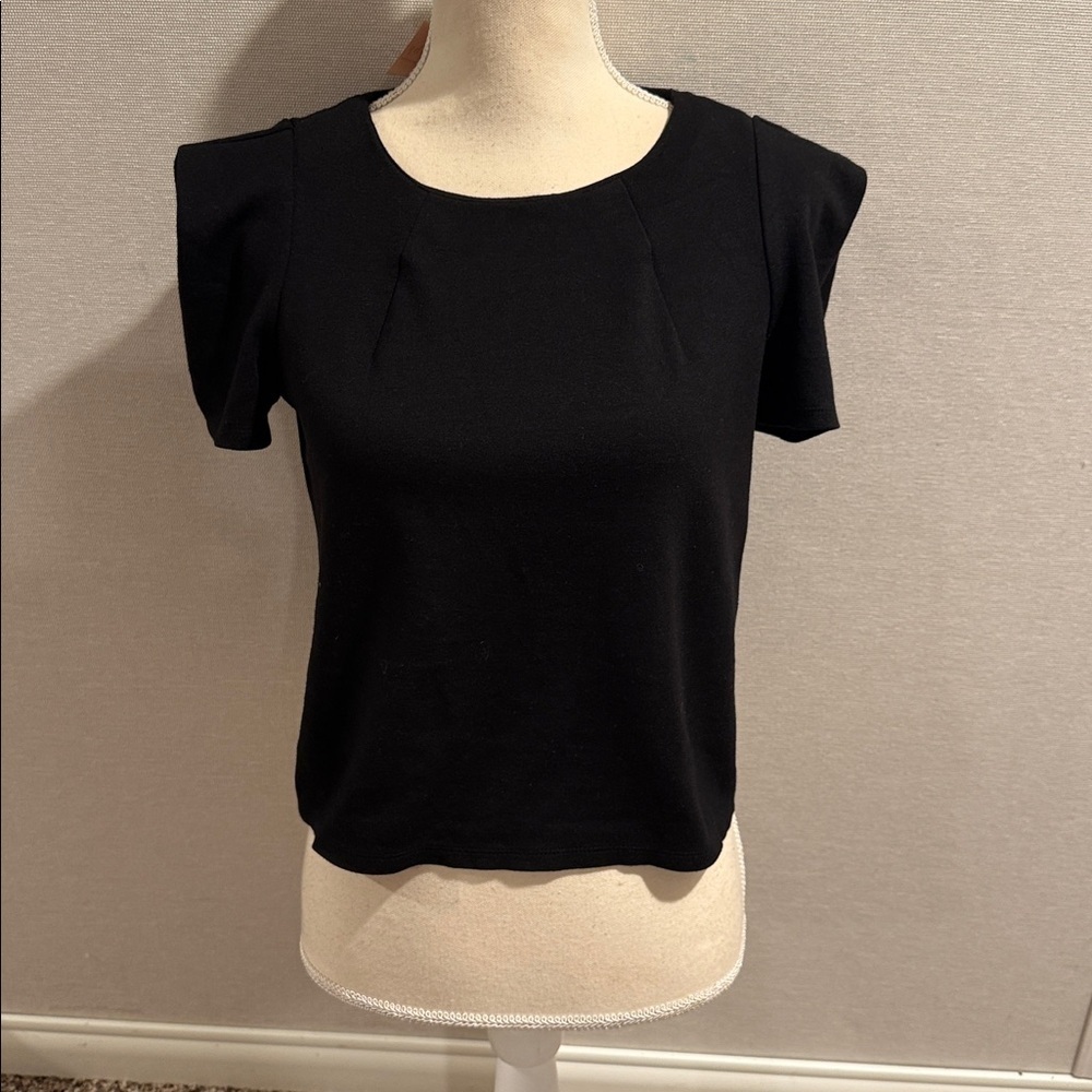 Philosophy Black Short Sleeve Top size small